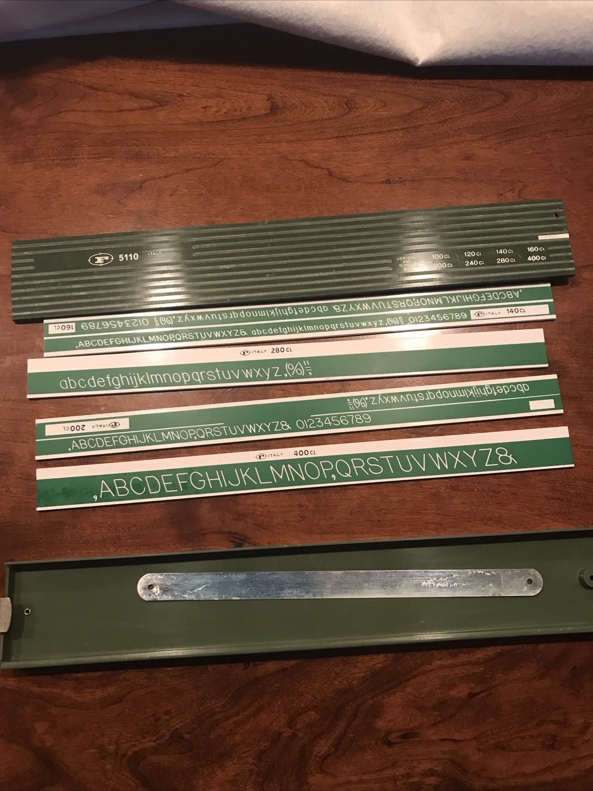 Vintage POST-Guides 5110-Italy-Original Box-Lettering Set-Drafting, Engineering