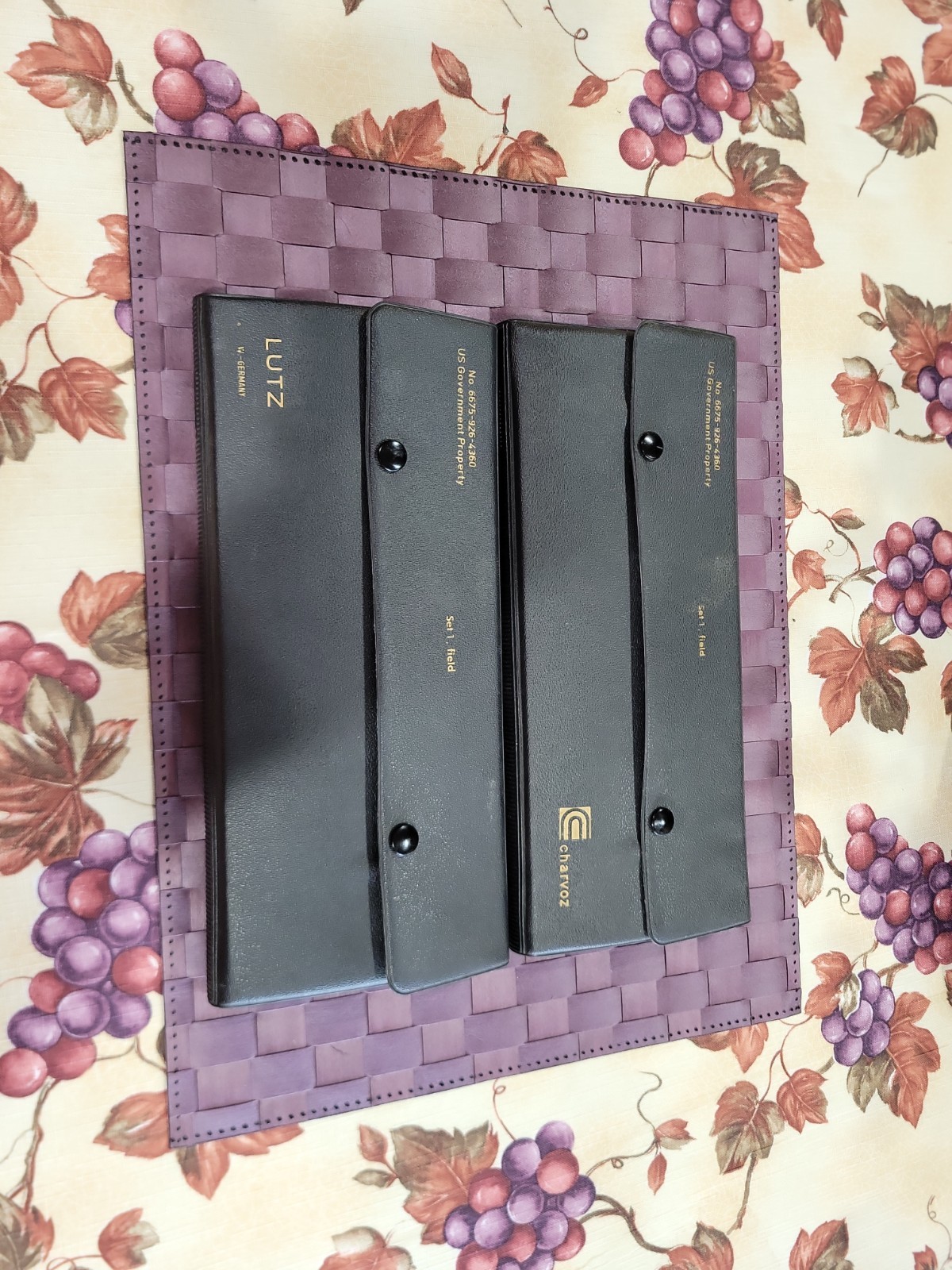 Two Charvoz Lutz Drafting Instrument Partial Sets U.S. Government 6675-926-4360