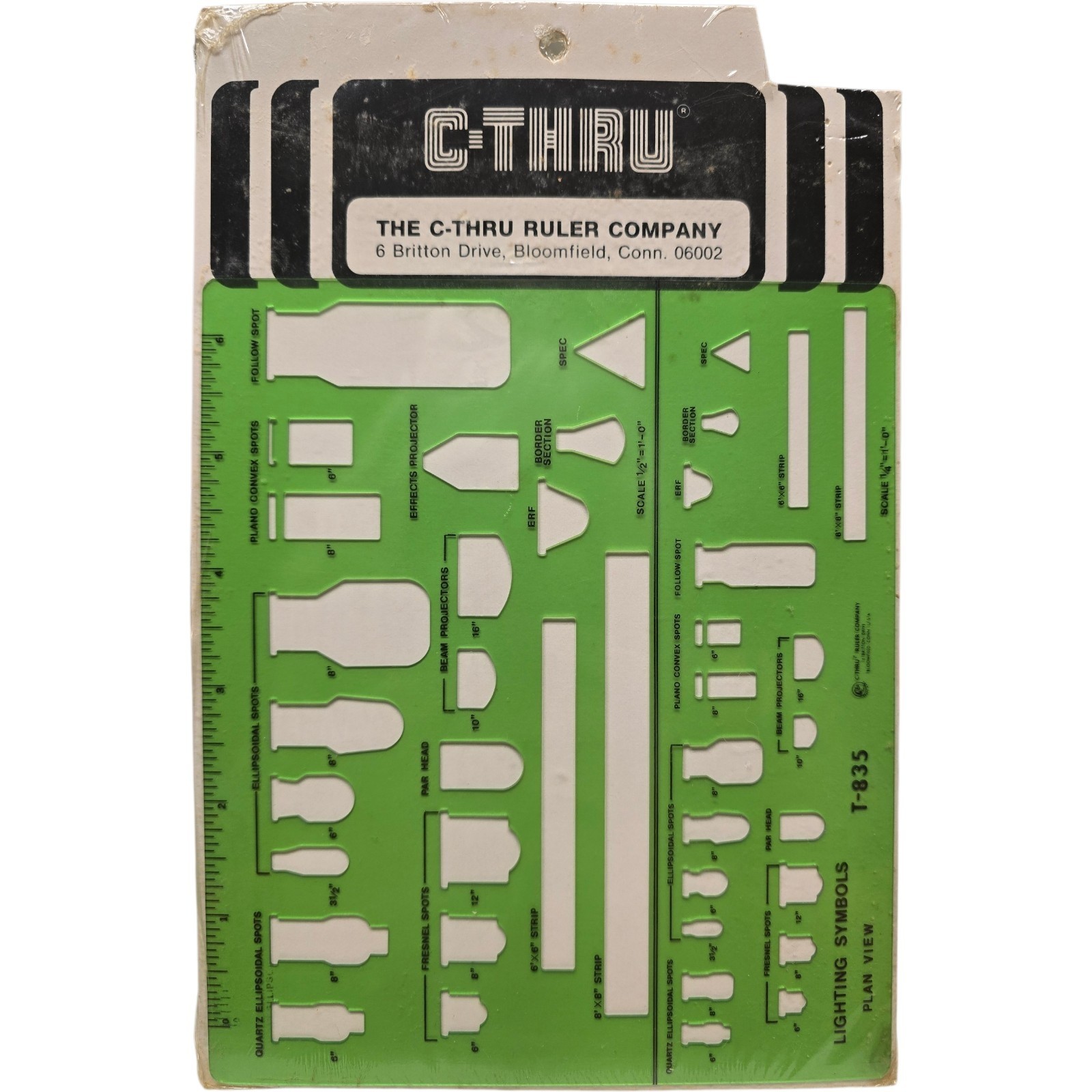 New C-THRU Lighting Symbols No. T-835 Professional Template NOS