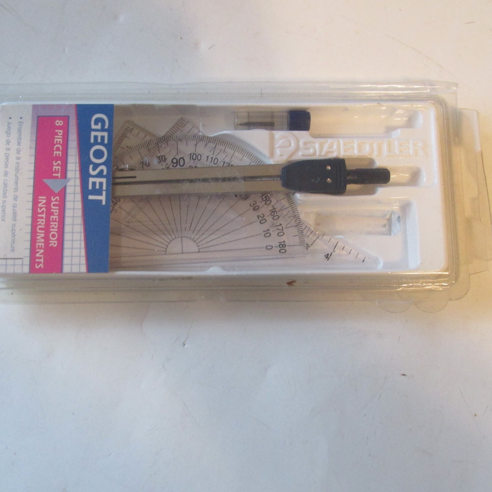 Staedler 8 Piece Geo Set 559 81C Made in Italy Missing Pen
