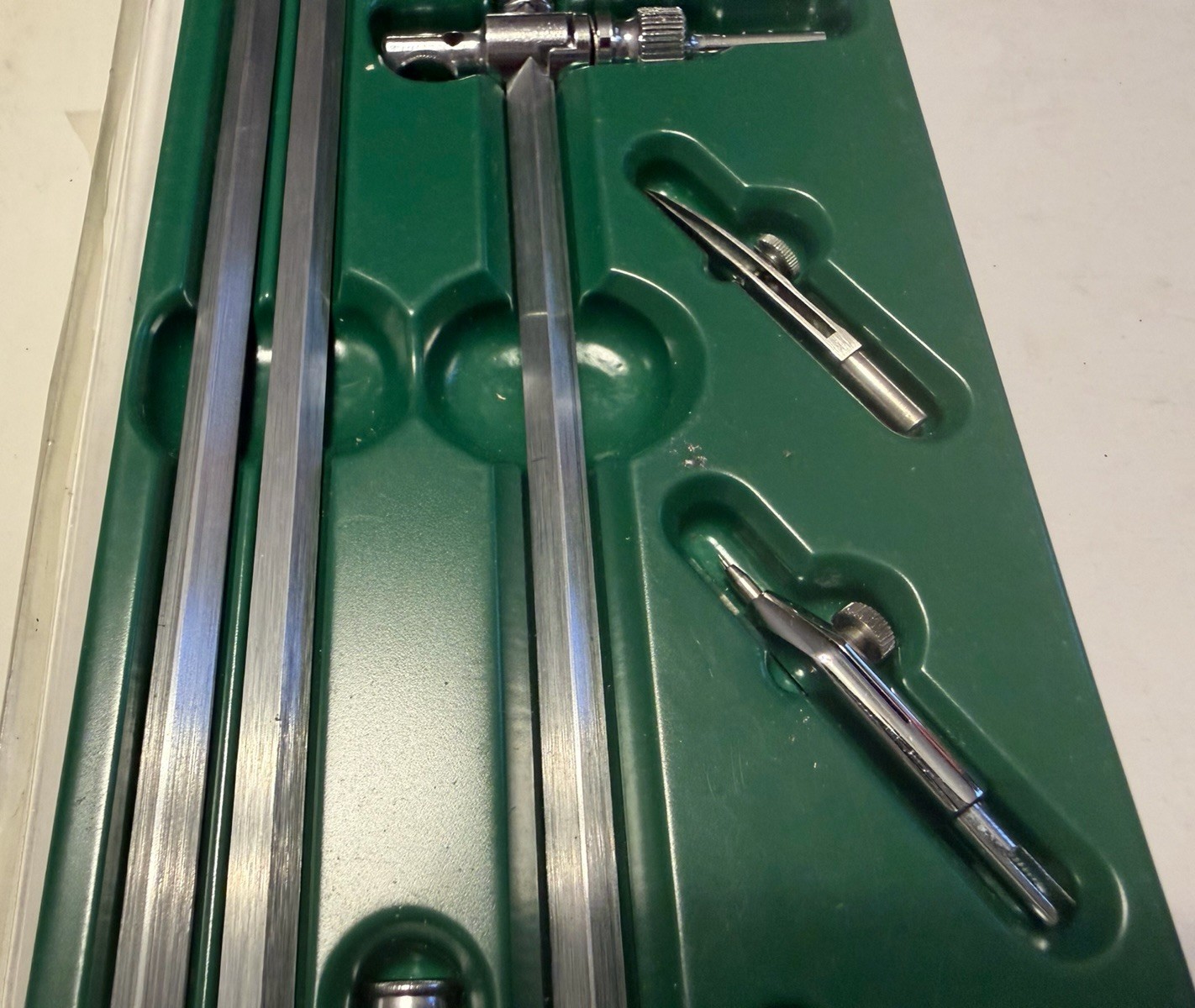 Vintage Keuffel & Esser Co. K&E Mark 1 Beam Compass #55-1806 Drafting Tool Set
