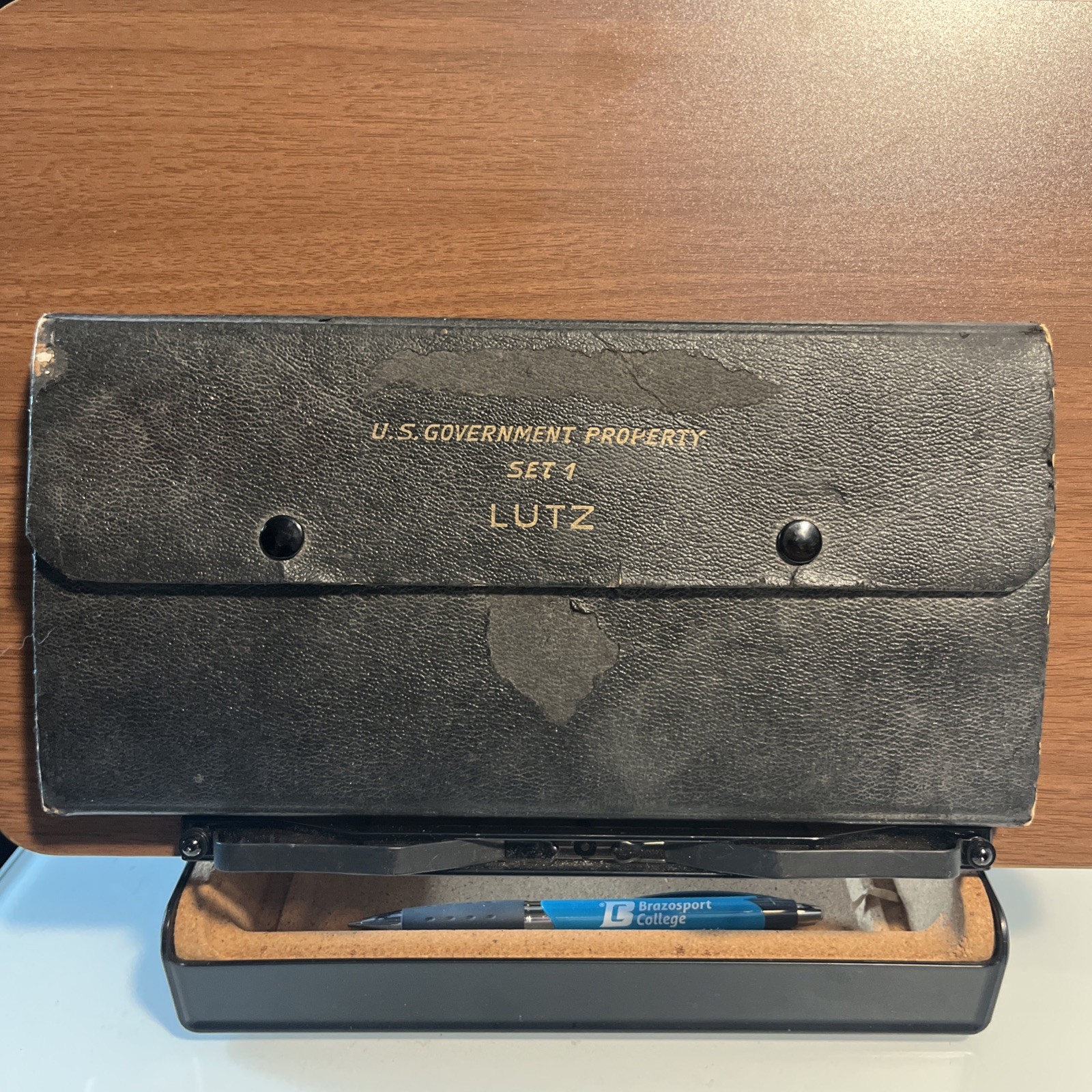 Vintage U.S. Government Drafting Tools Set #1 LUTZ West Germany Missing 2 Items