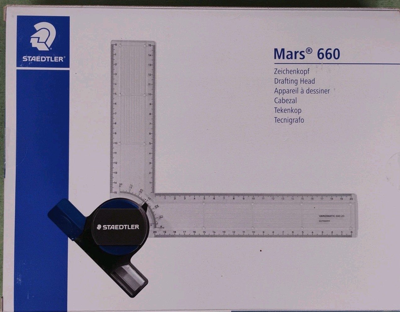 STAEDTLER 660 20 Mars Drafting Head for A3 and A4 Drawing Boards Metric