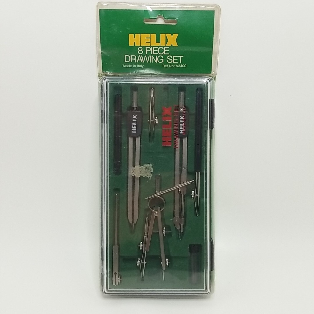Vintage Helix 8 Pieces Drawing Set Made In Italy