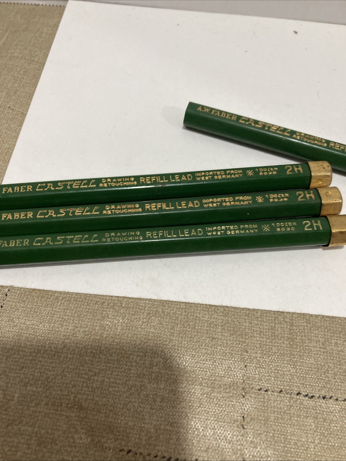 Vintage A.W. Faber Castell Drawing Lead Refill 9030,2H, 4H Lot